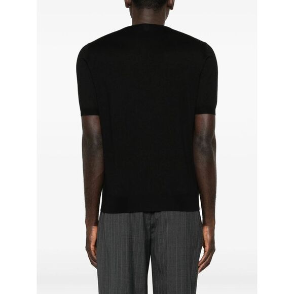 Fedeli Black T-Shirts & Vests - T-Shirts Men